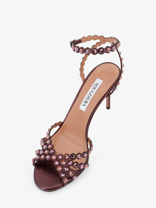 Aquazzura Tequila sandals with crystal detail - Melanzana