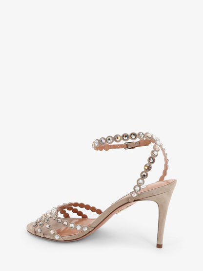 Aquazzura Tequila sandals with crystal detail - Stone