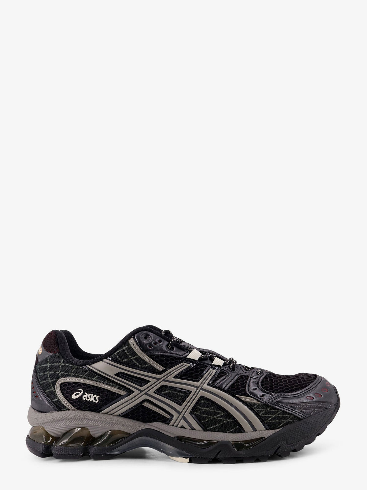 Asics Gel Nimbus 10.1 mesh sneakers with logo on the side - Black/Clay Grey