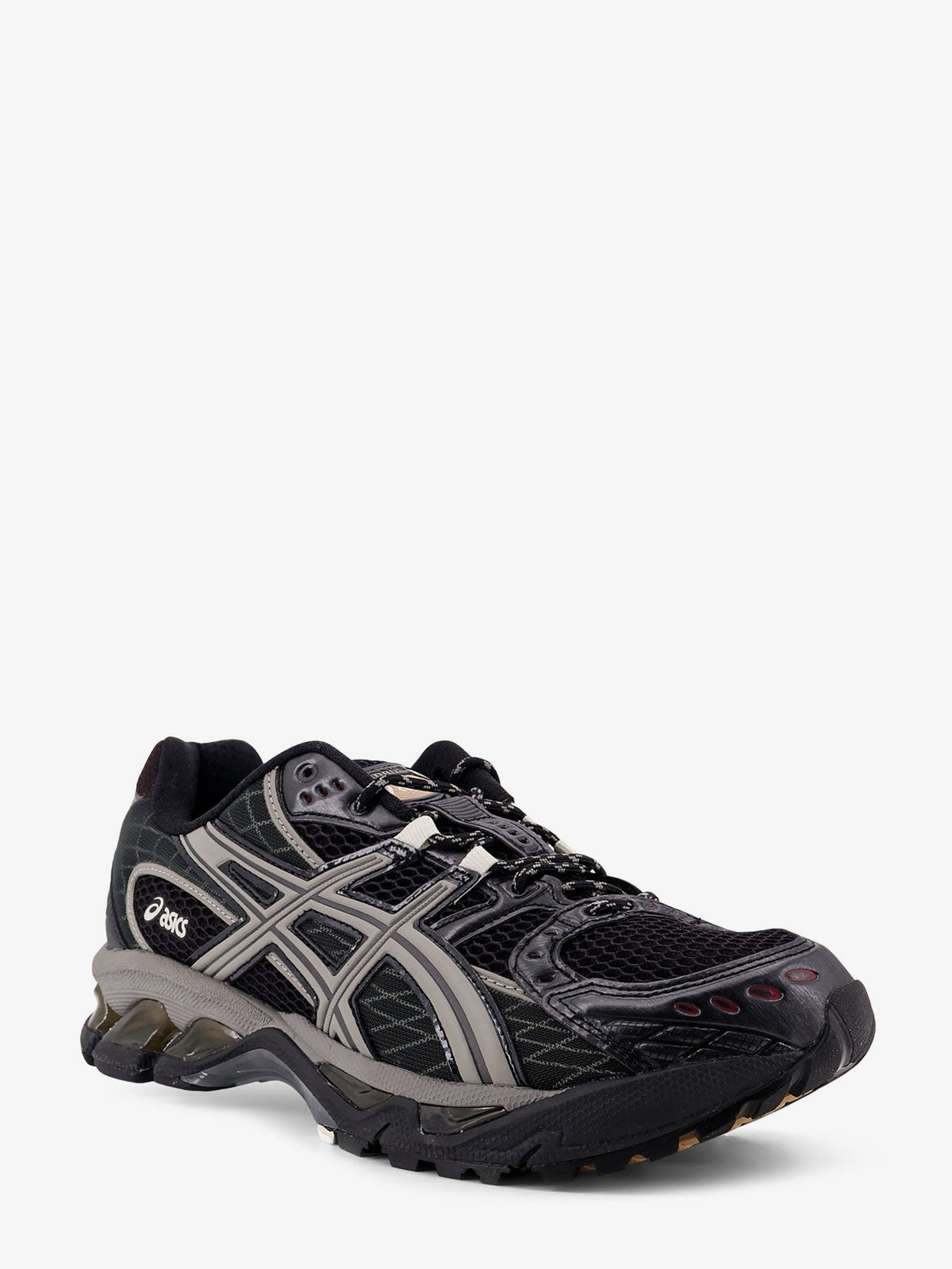 Asics Gel Nimbus 10.1 mesh sneakers with logo on the side - Black/Clay Grey