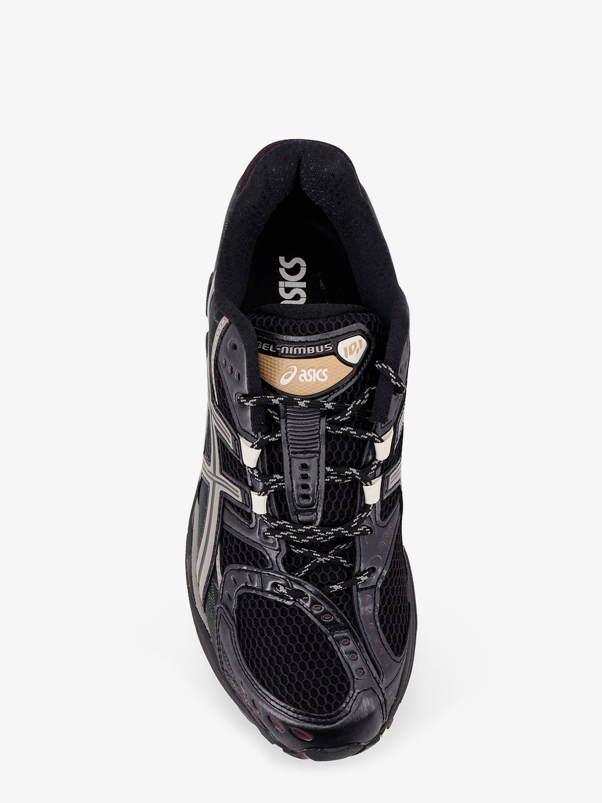 Asics Gel Nimbus 10.1 mesh sneakers with logo on the side - Black/Clay Grey