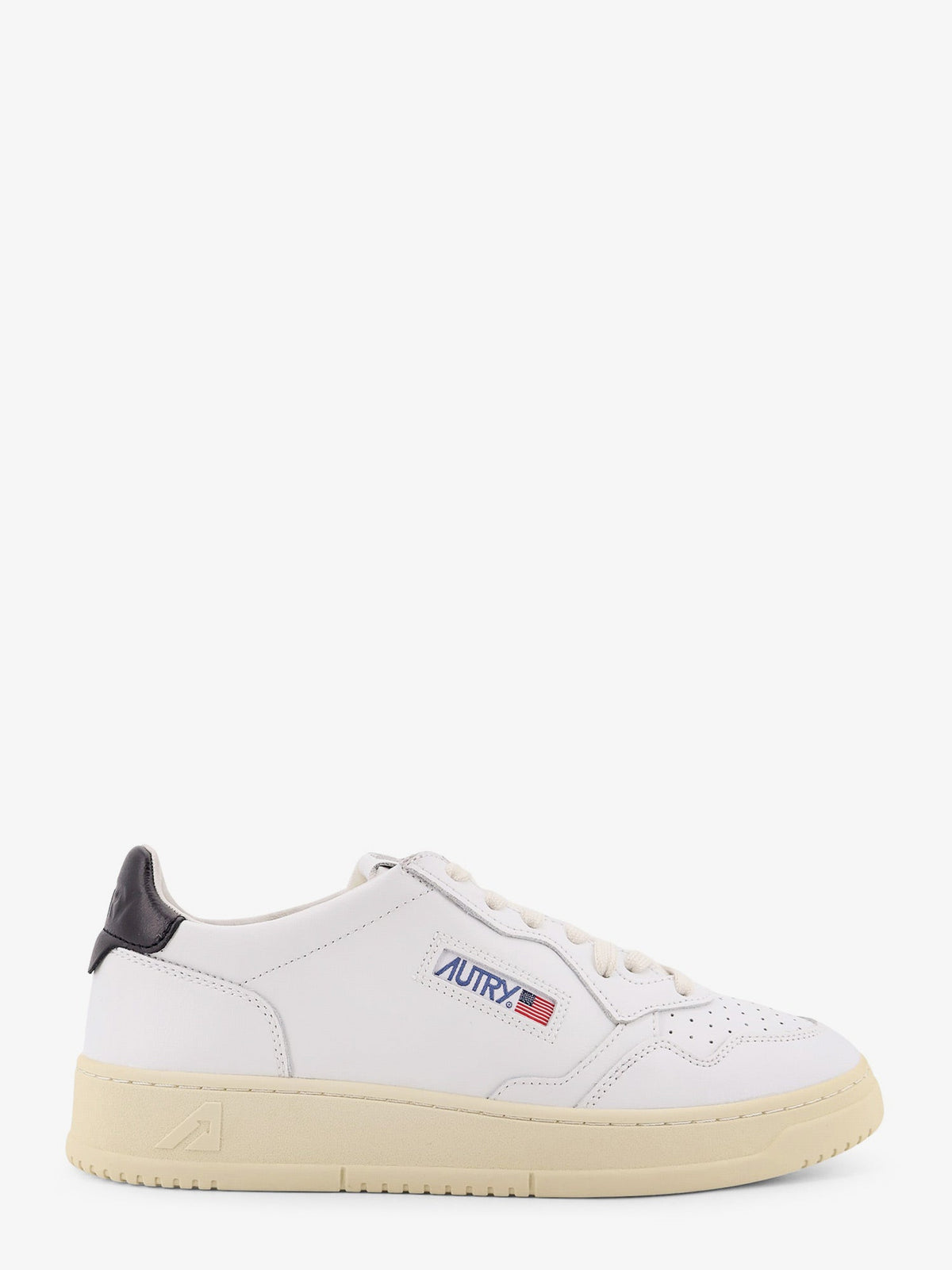 Autry Medalist Low leather sneakers with side logo - Bianco