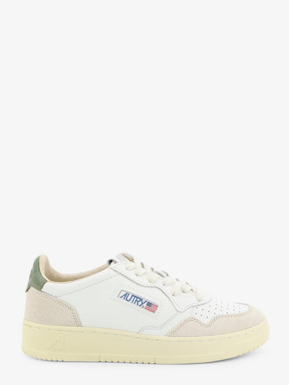 Autry Medalist Low leather sneakers with side logo - Bianco
