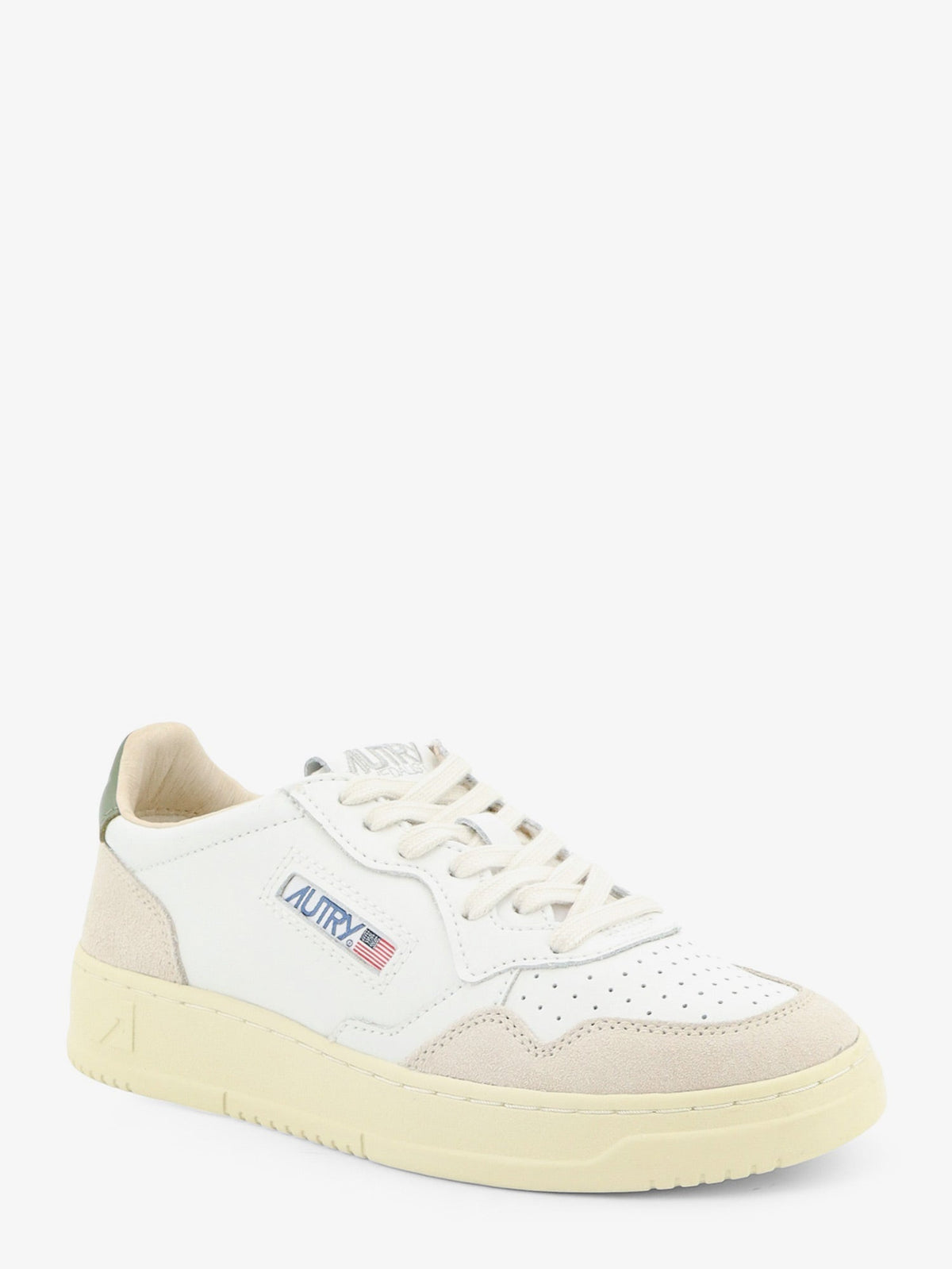 Autry Medalist Low leather sneakers with side logo - Bianco