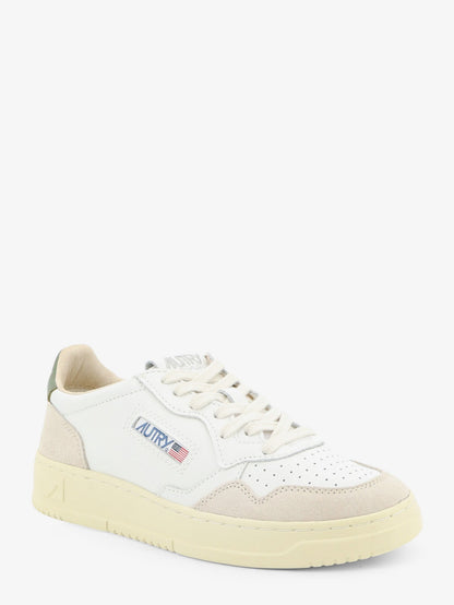 Autry Medalist Low leather sneakers with side logo - Bianco