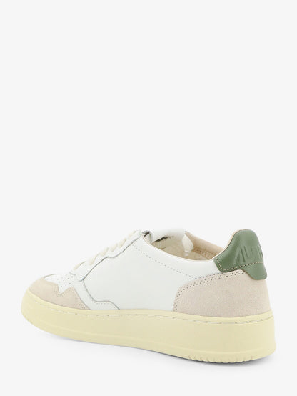 Autry Medalist Low leather sneakers with side logo - Bianco