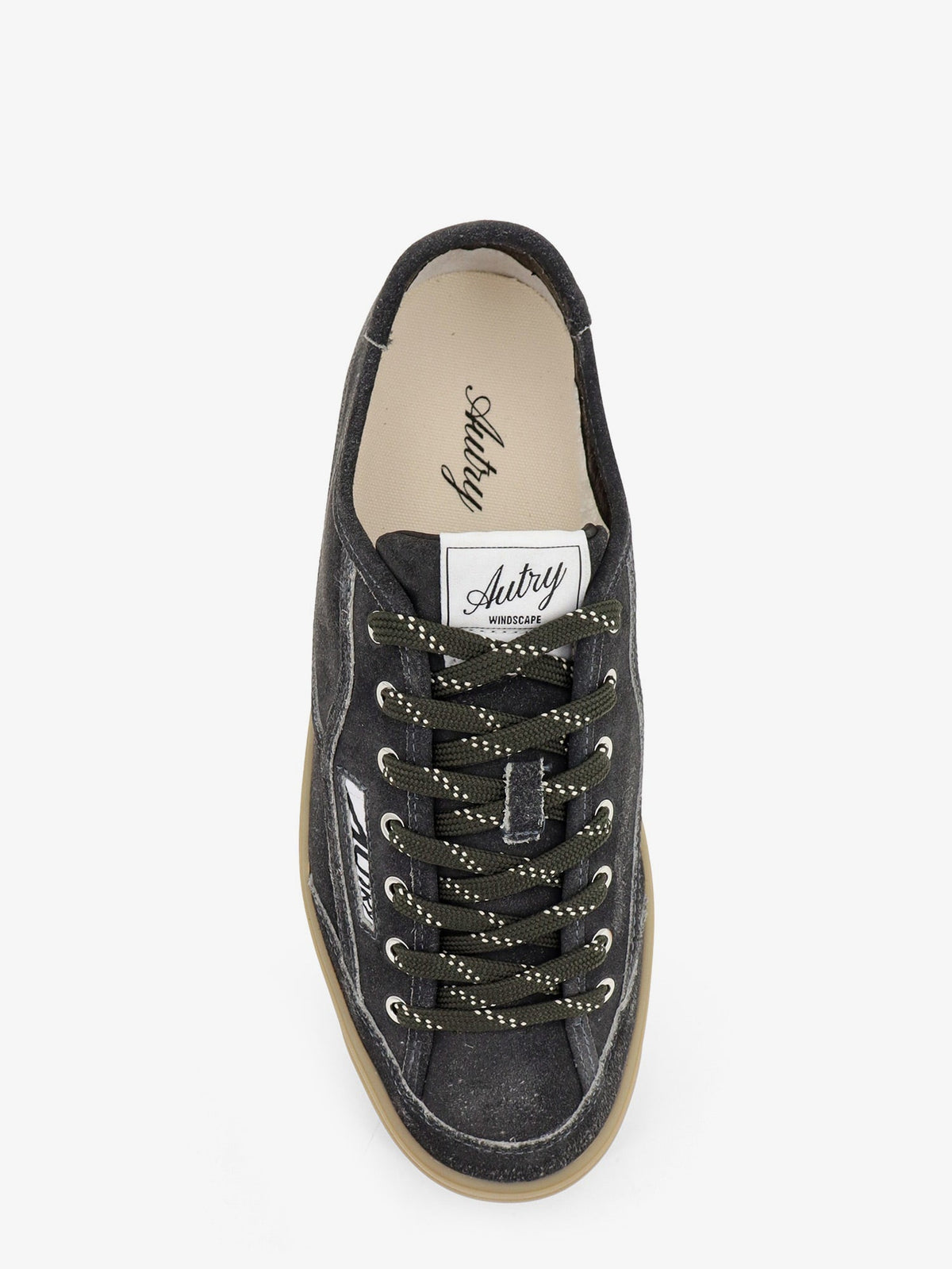 Autry Winscape suede sneakers with logo - Black