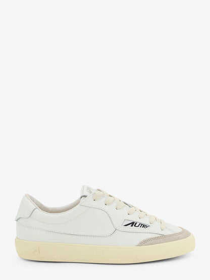 Autry Windscape leather sneakers with suede insert - Wht Wht