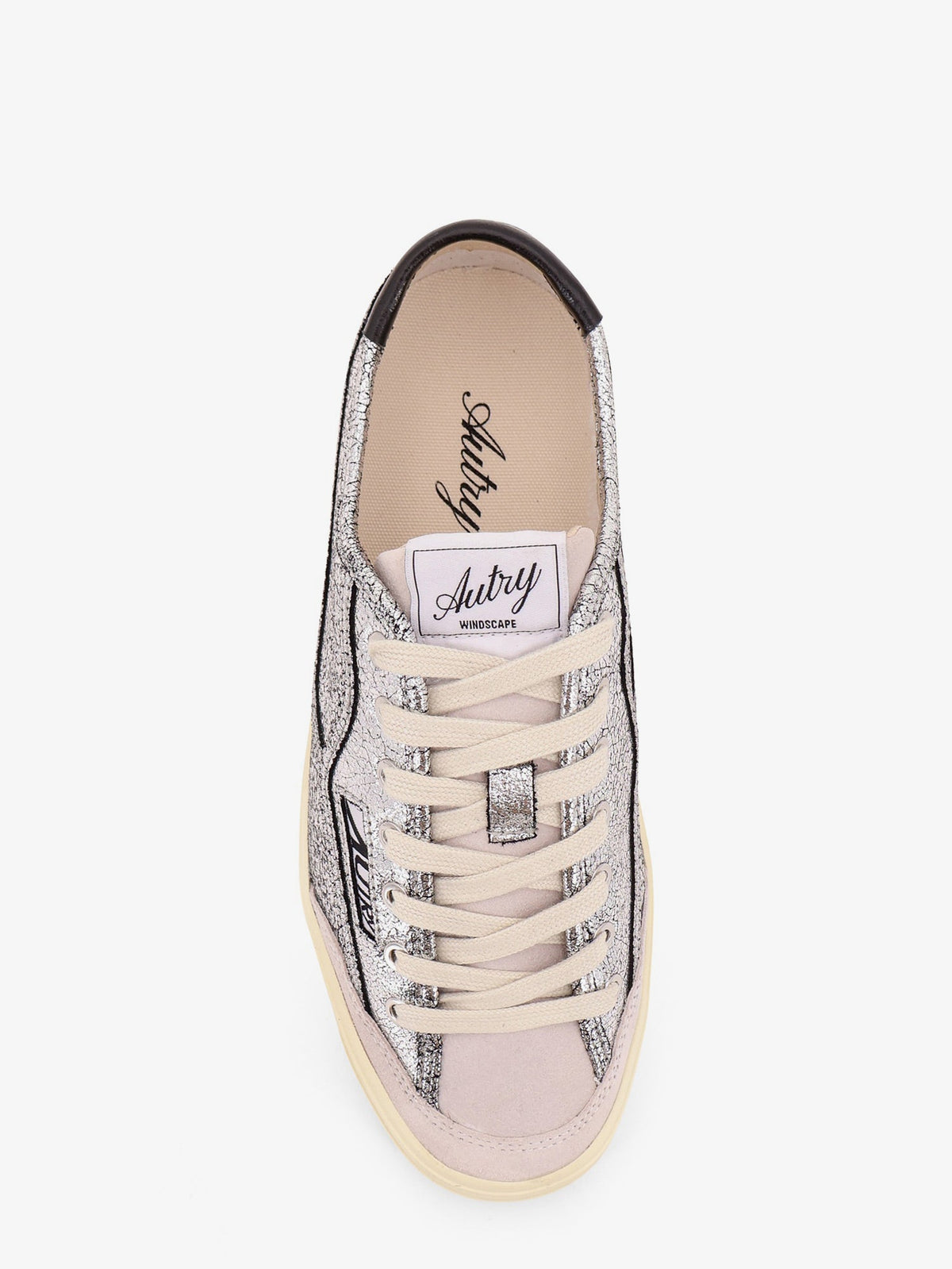 Autry Windscape Low silver leather sneakers - Silver Blk