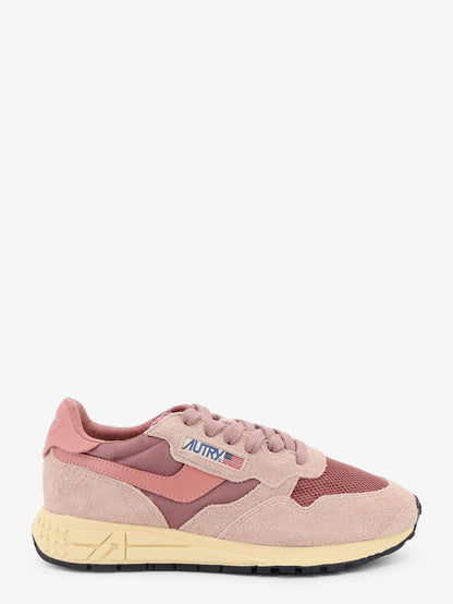 Autry Reelwind Low mesh and suede sneakers with side logo - Sabbia