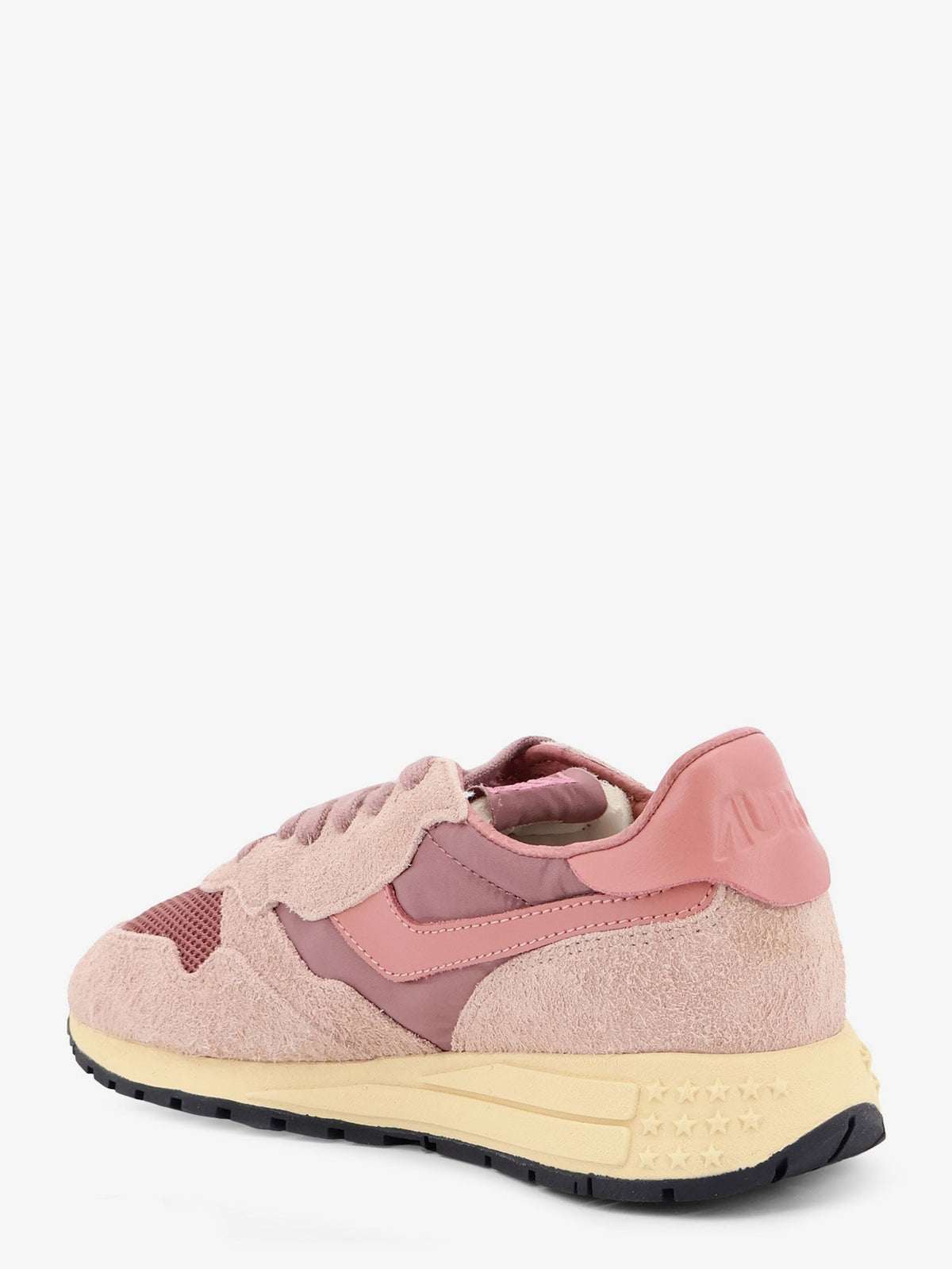 Autry Reelwind Low mesh and suede sneakers with side logo - Sabbia