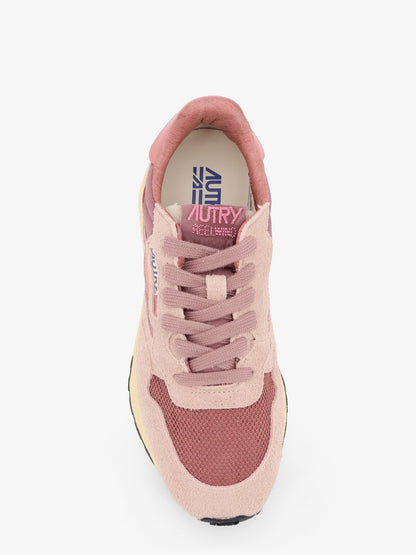 Autry Reelwind Low mesh and suede sneakers with side logo - Sabbia