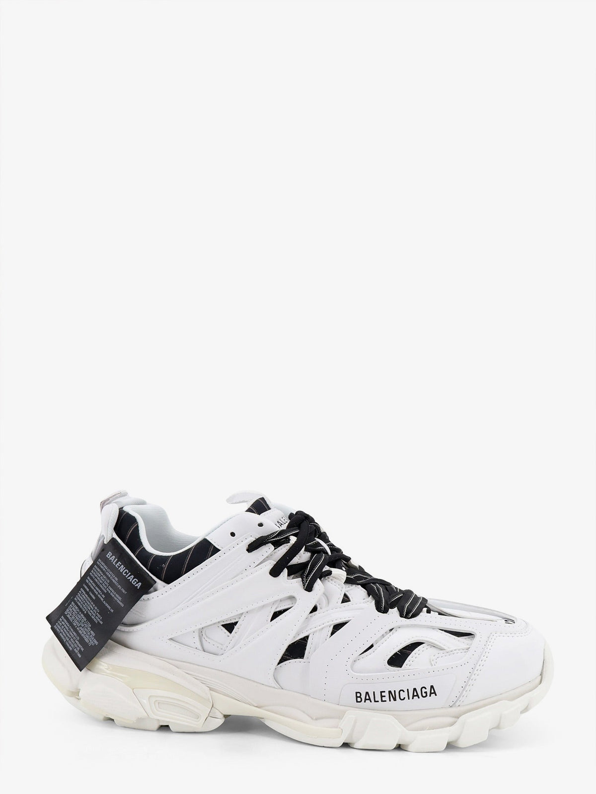 Balenciaga Track Shirt polyurethane sneakers with side logo - Whiteblack