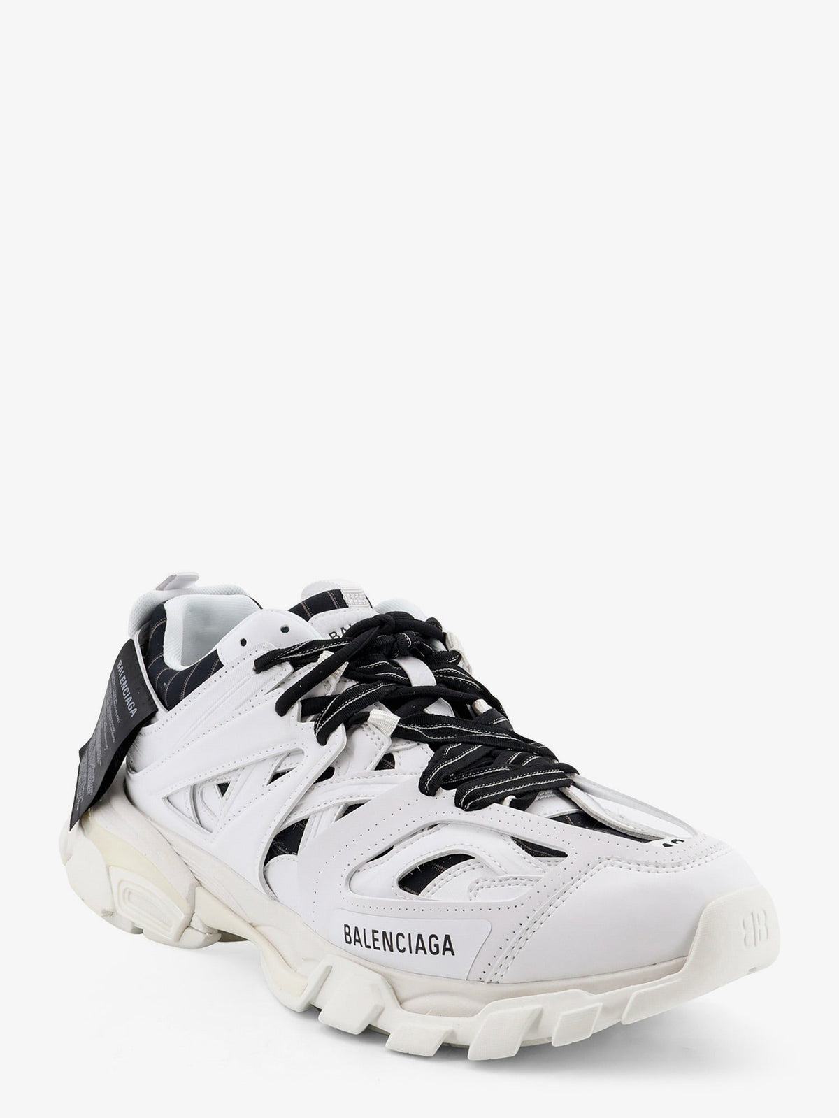 Balenciaga Track Shirt polyurethane sneakers with side logo - Whiteblack