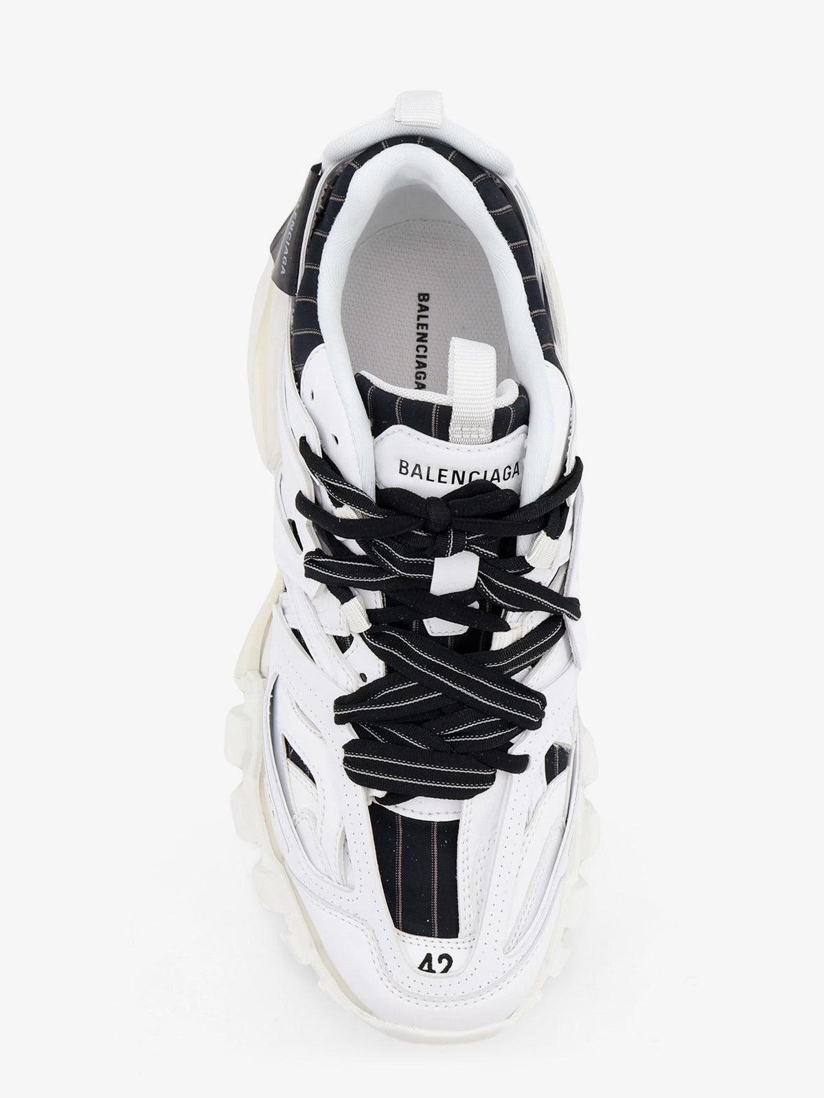 Balenciaga Track Shirt polyurethane sneakers with side logo - Whiteblack