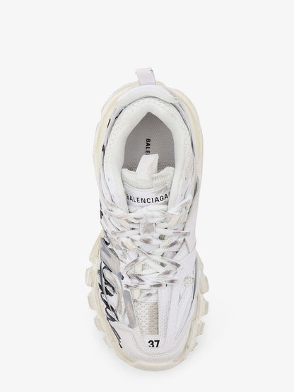Balenciaga Track Signature sneakers with side logo print - Whiteblack