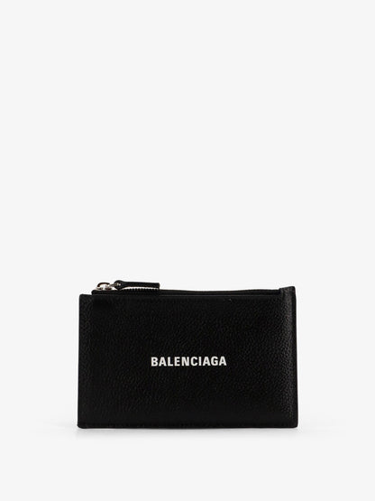 Balenciaga Leather Card Holder - Blackwhite