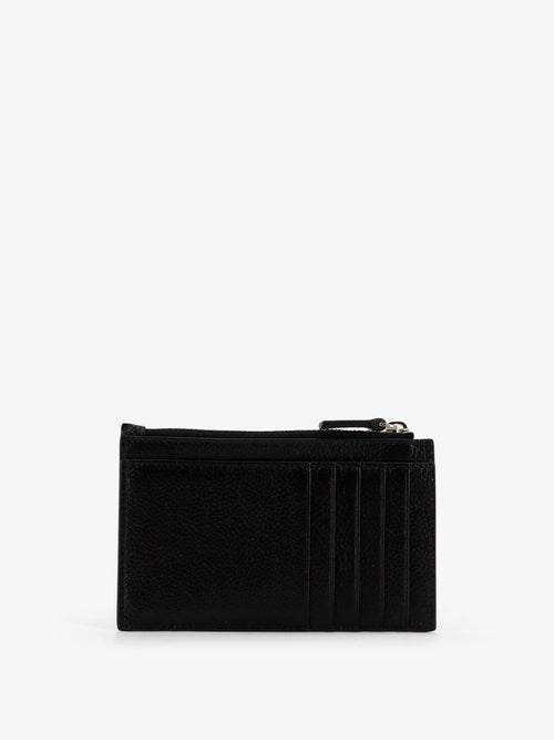 Balenciaga Leather Card Holder - Blackwhite