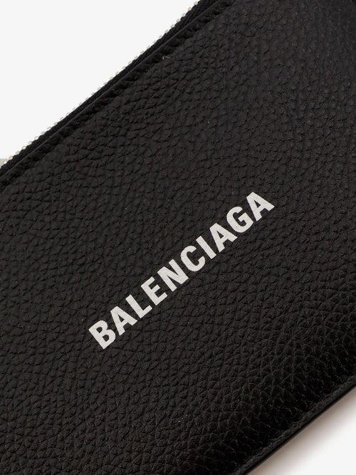 Balenciaga Leather Card Holder - Blackwhite
