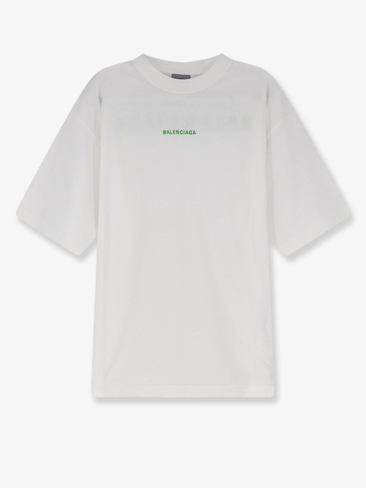 Balenciaga Cotton T-Shirt - White/Applegreen