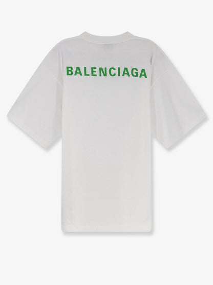 Balenciaga Cotton T-Shirt - White/Applegreen