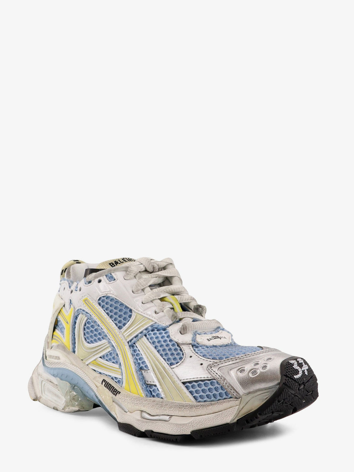 Balenciaga Low-top Runner mesh sneakers - Blu/Yellow/White