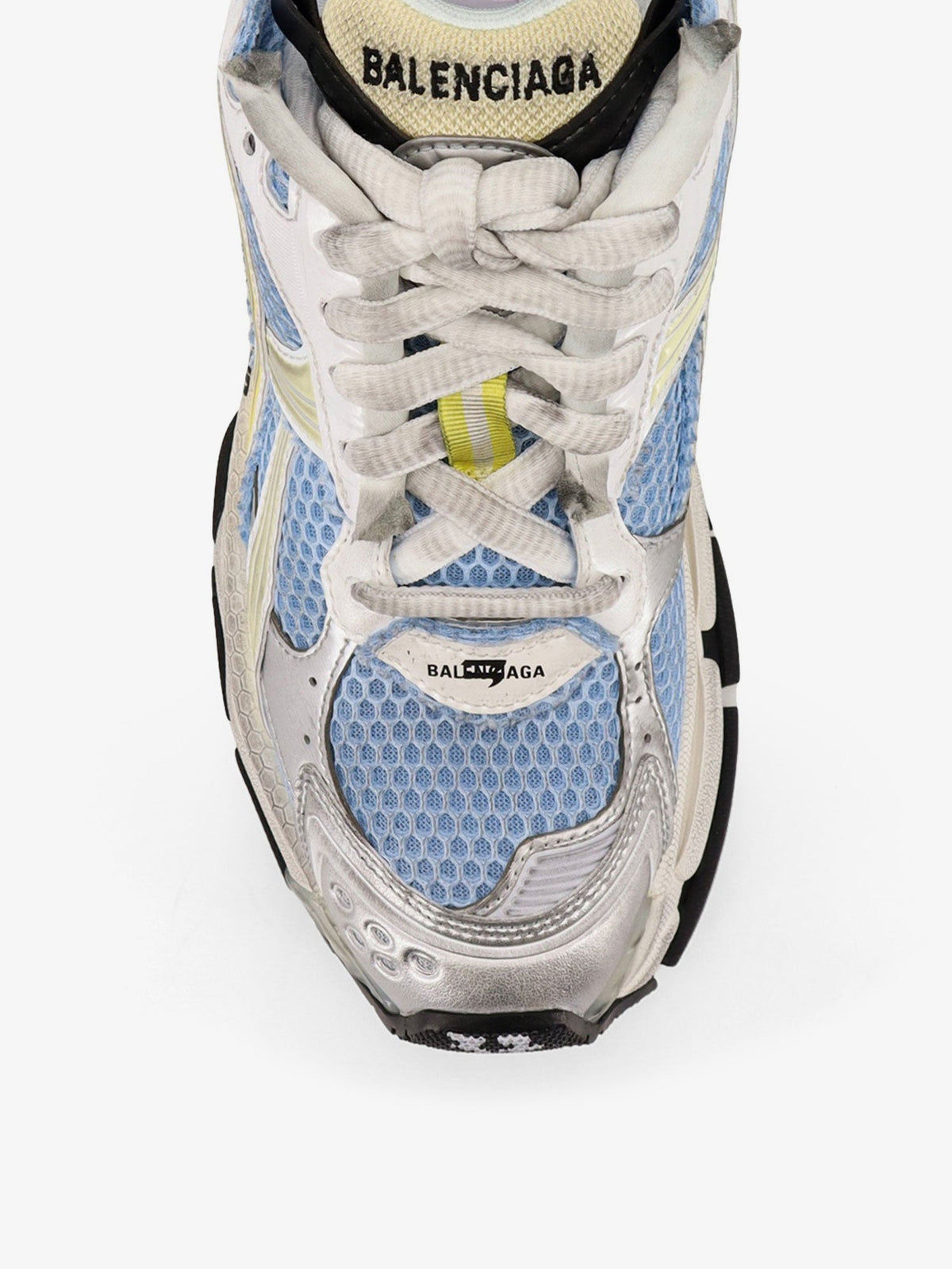 Balenciaga Low-top Runner mesh sneakers - Blu/Yellow/White