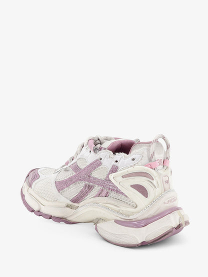 Balenciaga Runner mesh sneakers with glitter inserts - Whitelilacpink