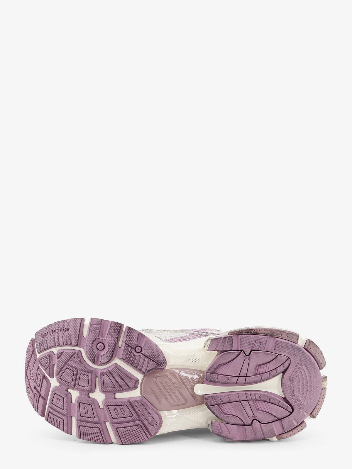 Balenciaga Runner mesh sneakers with glitter inserts - Whitelilacpink