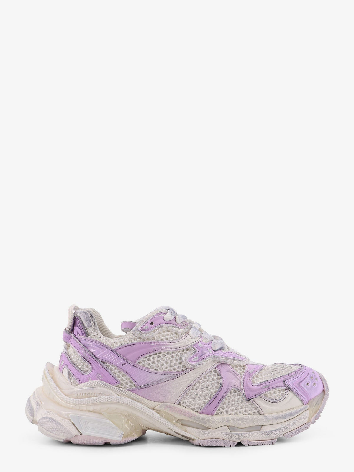 Balenciaga Nylon and mesh Runner 2 sneakers - Grey / Pink