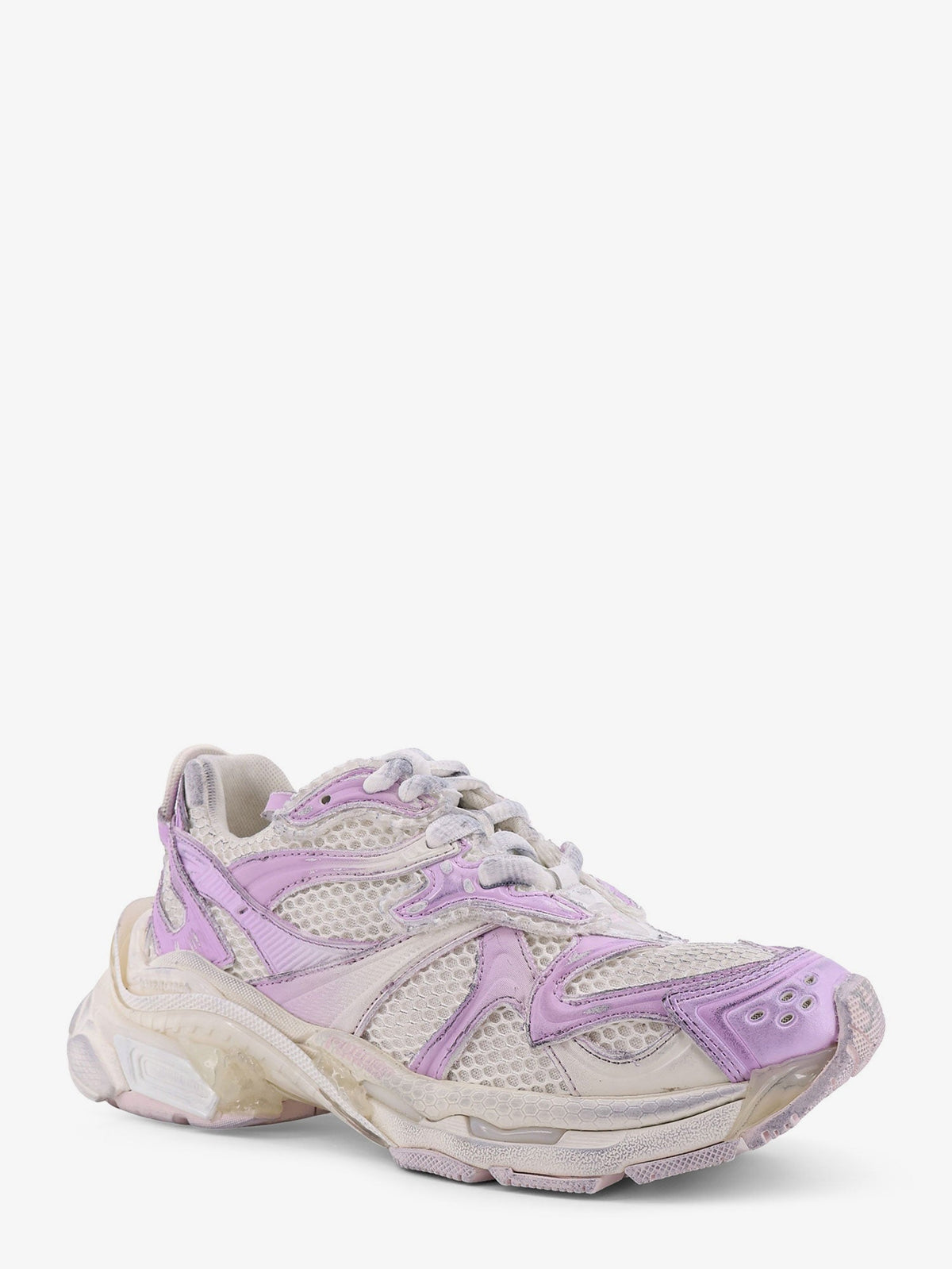 Balenciaga Nylon and mesh Runner 2 sneakers - Grey / Pink