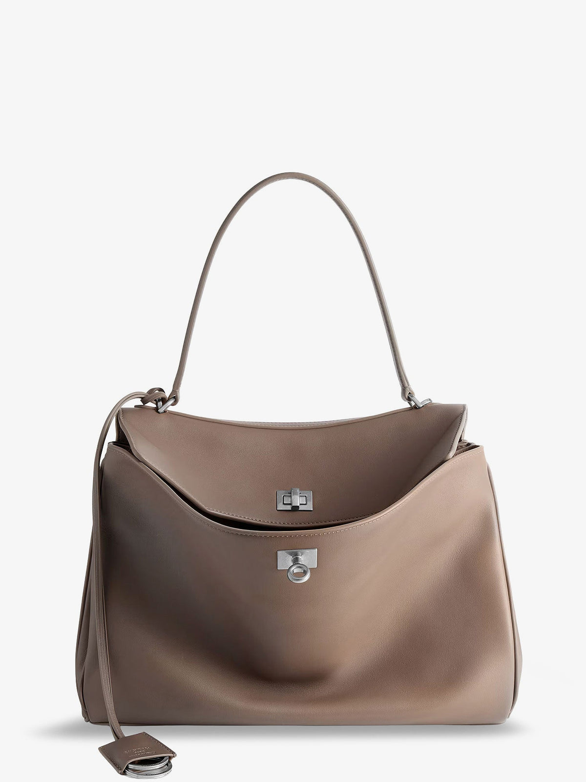 Balenciaga Rodeo Medium leather crossbody bag - Taupe