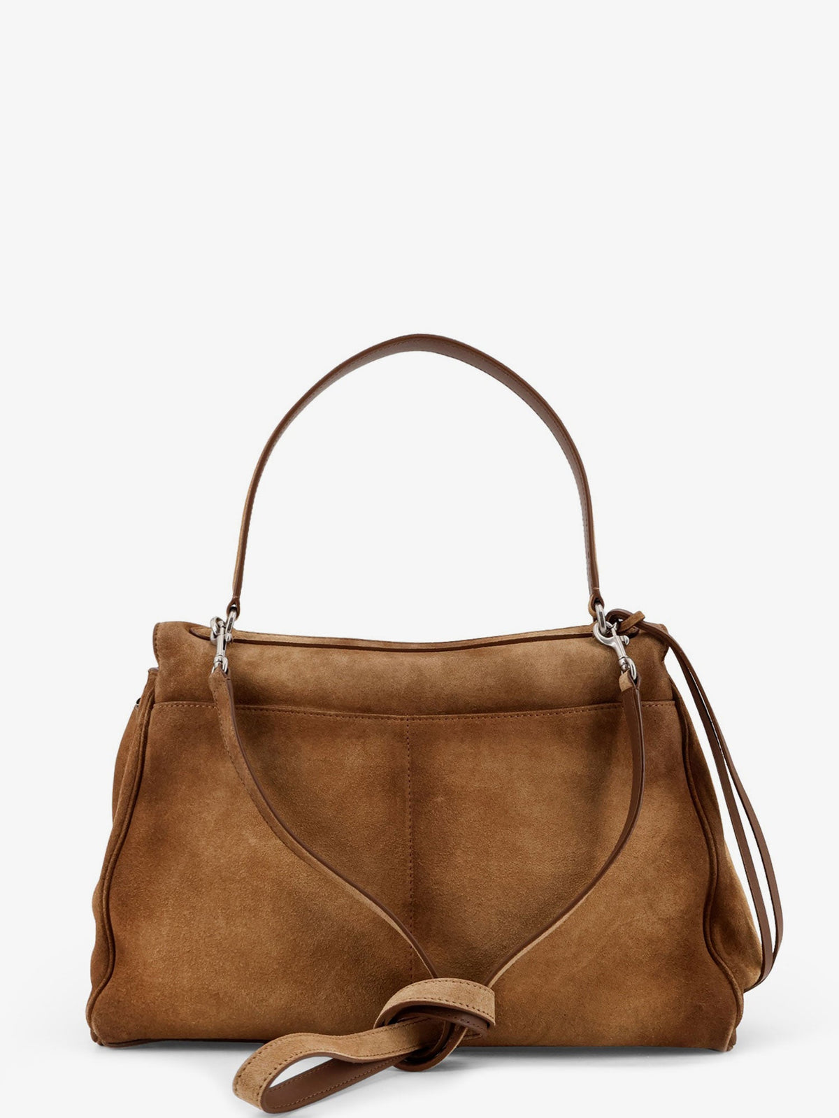 Balenciaga Rodeo M suede shoulder bag - Camel