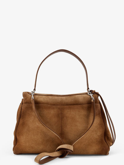 Balenciaga Rodeo M suede shoulder bag - Camel