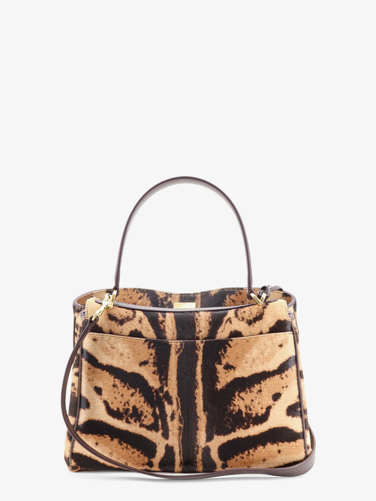 Balenciaga Rodeo Top Handle S pony-skin leather crossbody bag - Naturalmoka
