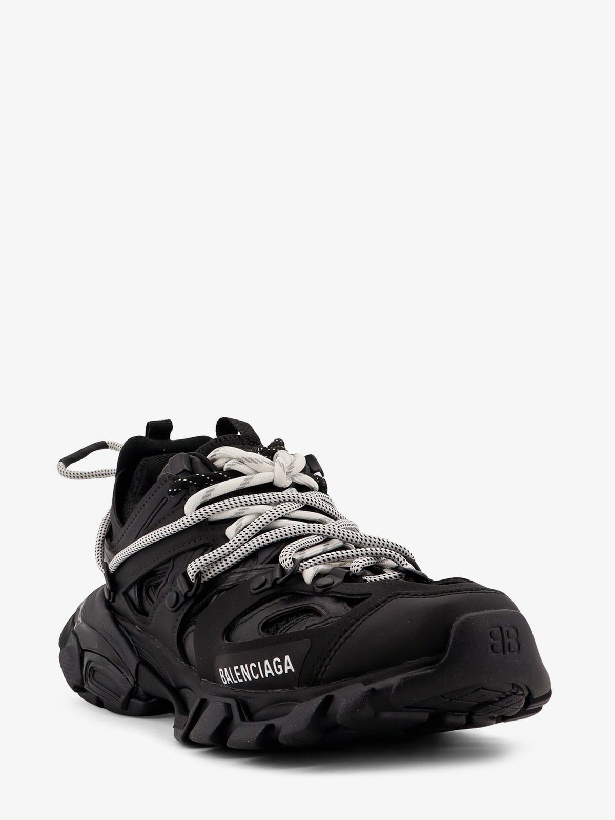 Balenciaga Track mesh sneakers with double laces - Black / White