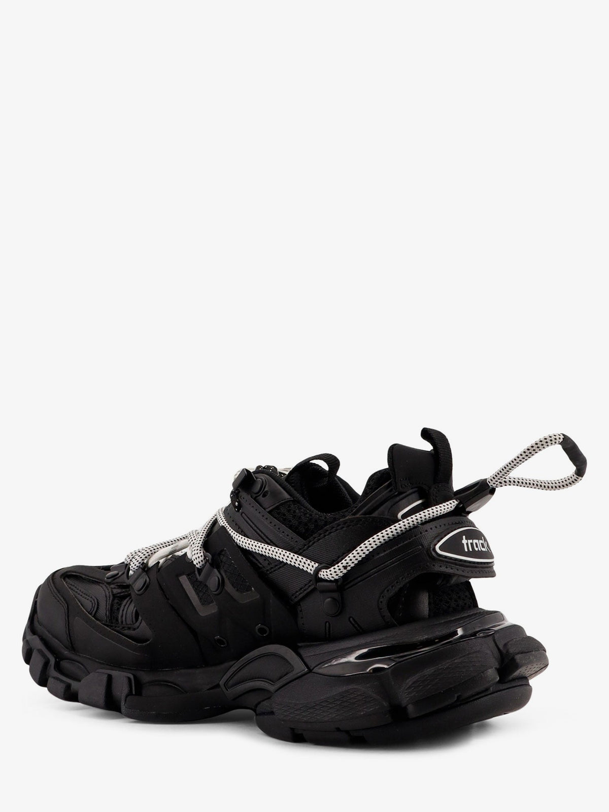 Balenciaga Track mesh sneakers with double laces - Black / White