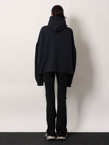 Balenciaga Cropped cotton sweatshirt - Faded Black