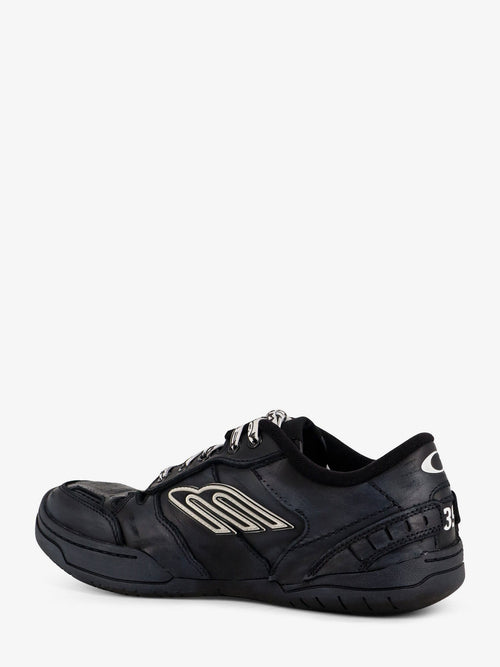 Balenciaga Hamptons Worn-Out low-top leather sneakers - Black