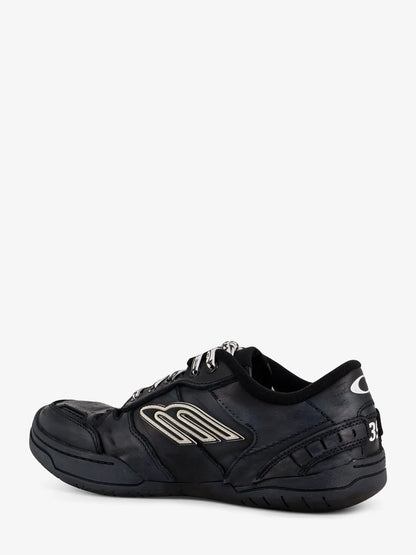 BALENCIAGA - Hamptons Worn-Out low-top leather sneakers