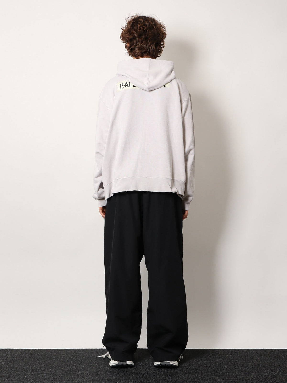 Balenciaga Over Zip-Up Hoodie cotton sweatshirt - Dirty White