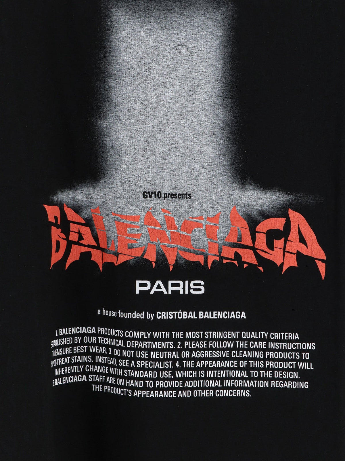 Balenciaga The Door cotton T-shirt - Black
