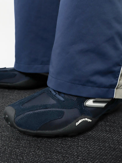 Balenciaga Monday Ultra sneakers with velvet inserts - Navy / White / Black
