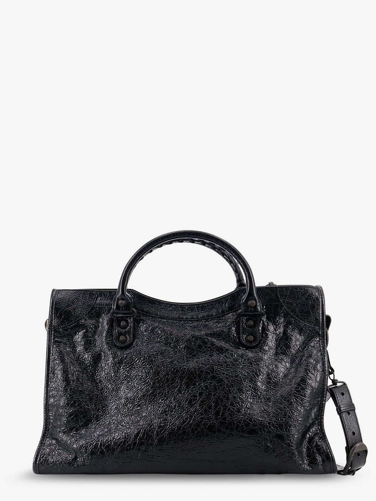 Balenciaga Le City Medium leather handbag - Black