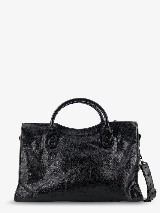 Balenciaga Le City Medium leather handbag - Black