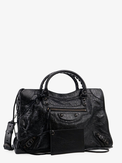 Balenciaga Le City Medium leather handbag - Black