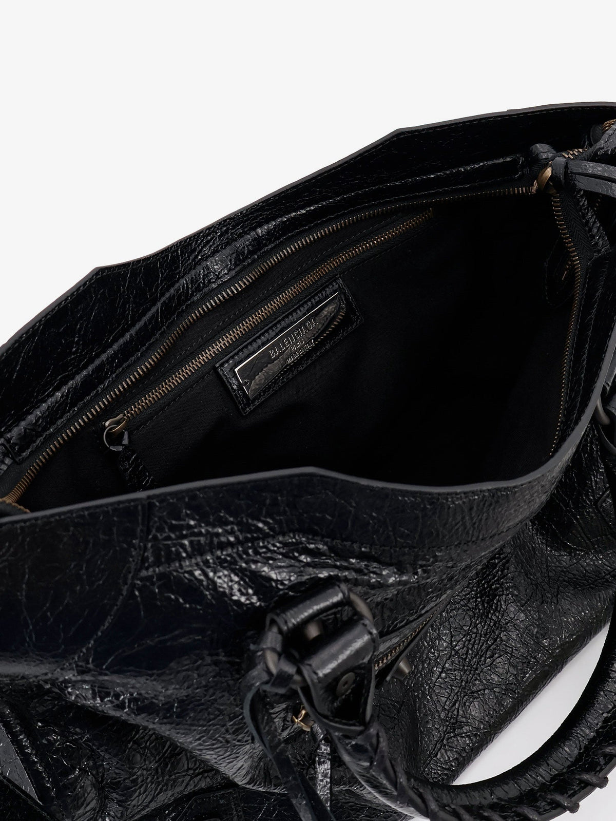 Balenciaga Le City Medium leather handbag - Black