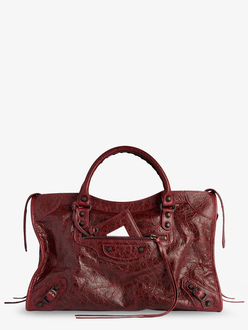 Balenciaga Le City Medium leather handbag - Merlot