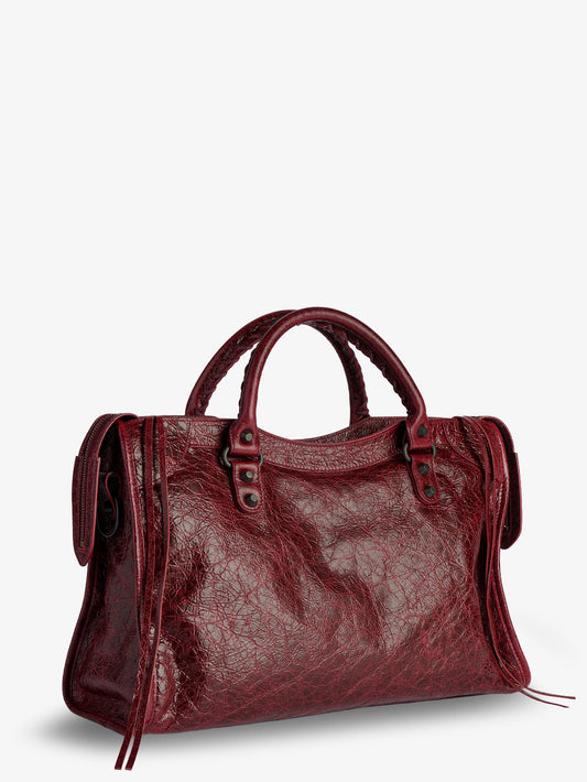 Balenciaga Le City Medium leather handbag - Merlot