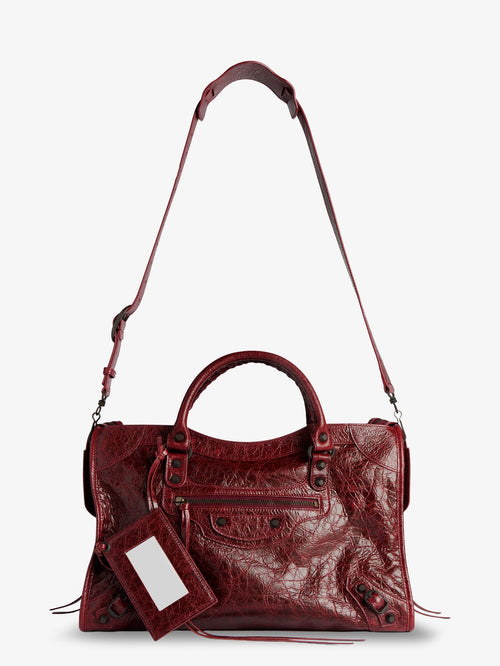 Balenciaga Le City Medium leather handbag - Merlot